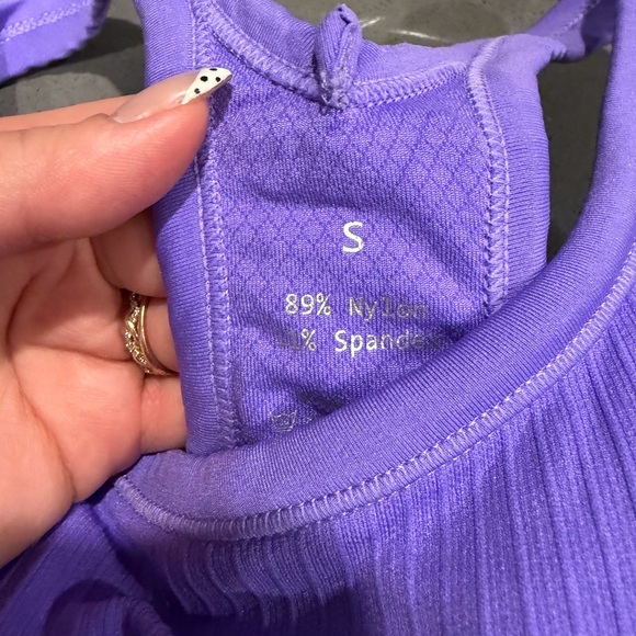 Women's Purple Racerback Tank Top - Picture 9 of 10